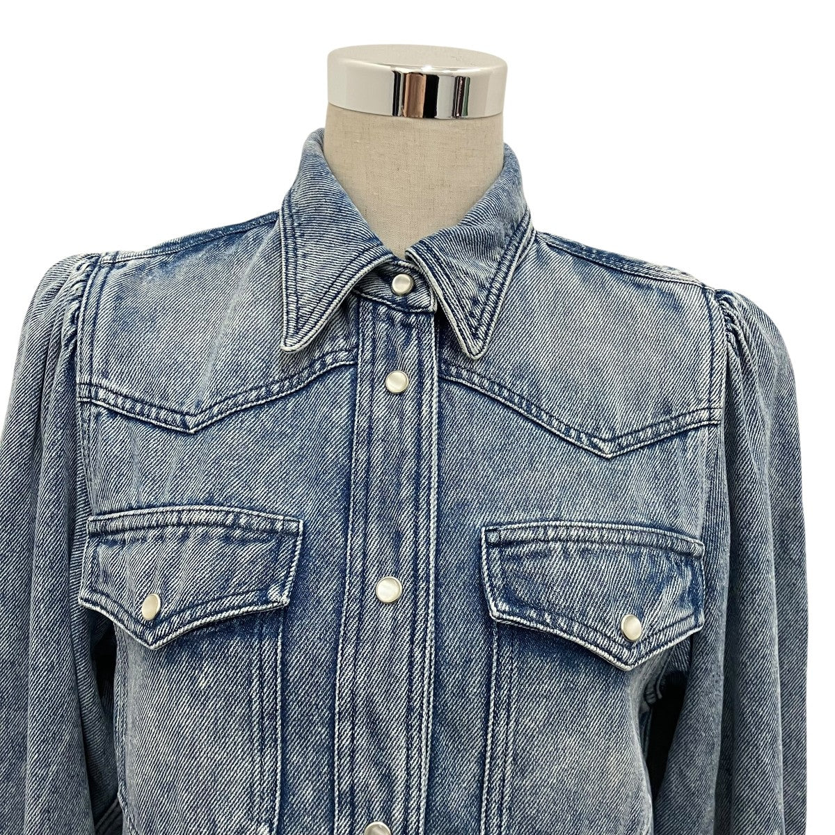 ISABEL MARANT ETOILE 【TAHISSE SHIRT】スナップボタンデニムシャツ 古着・中古-4枚目のアイテム画像