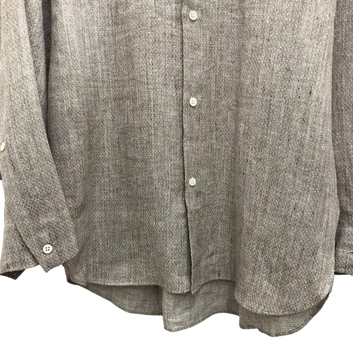 BY H． 【SILK LINEN GUJI SH】リネン×シルクシャツ24ss SH-05 古着・中古-4枚目のアイテム画像