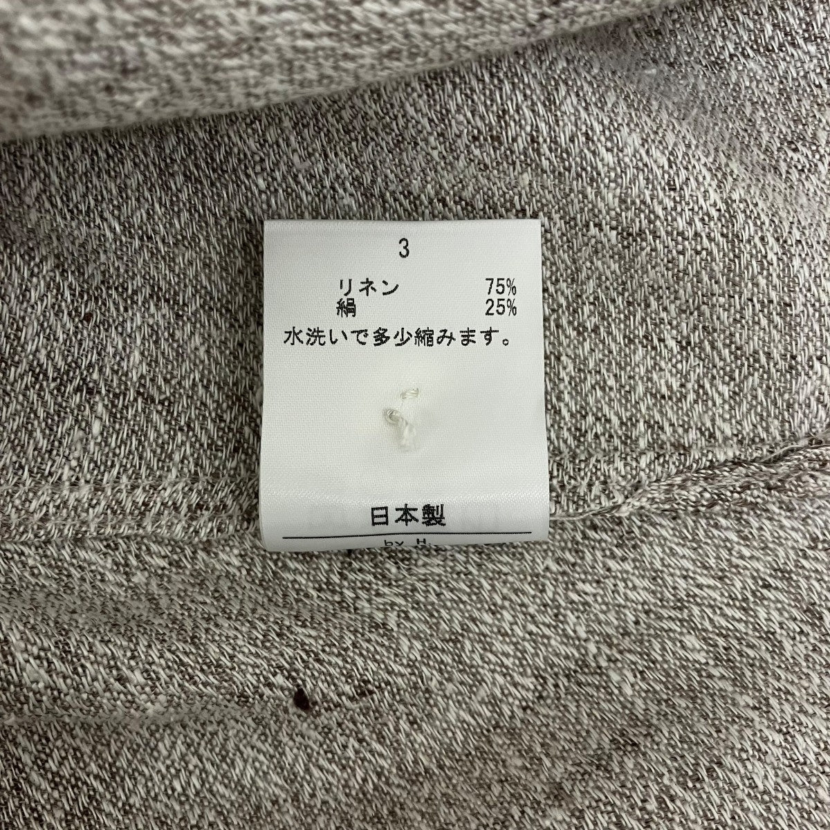 BY H． 【SILK LINEN GUJI SH】リネン×シルクシャツ24ss SH-05 古着・中古-6枚目のアイテム画像