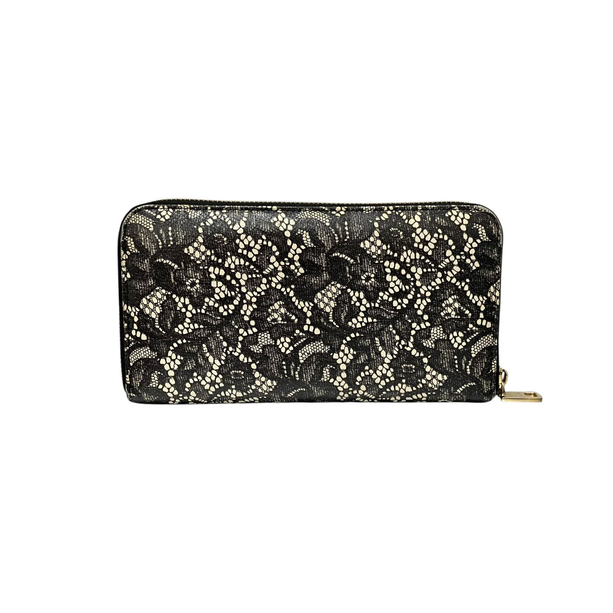 DOLCE ＆ GABBANA レースプリントラウンドファスナー長財布 古着・中古-2枚目のアイテム画像
