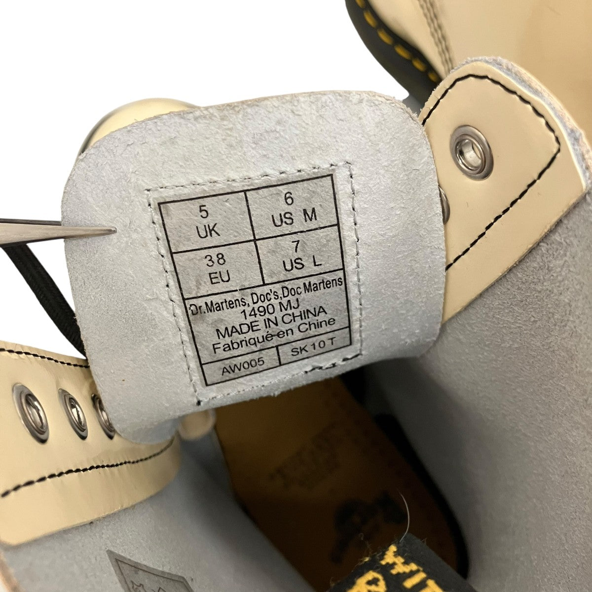 Dr．Martens×MARC JACOBS エナメル10ホールブーツ1490MJ 古着・中古-9枚目のアイテム画像