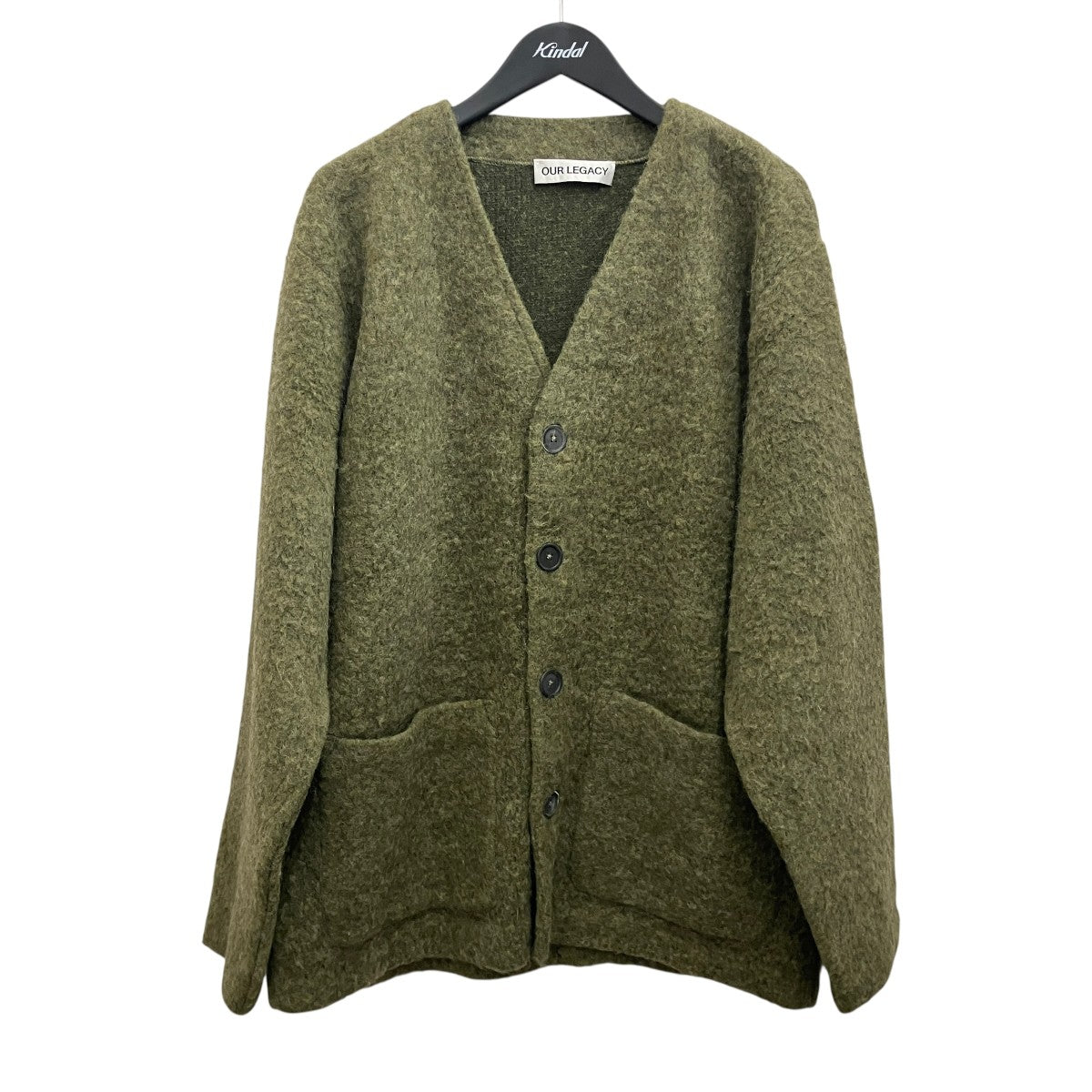 【Fresh Moss Tumble Wool】モヘヤカーディガンM4243CF