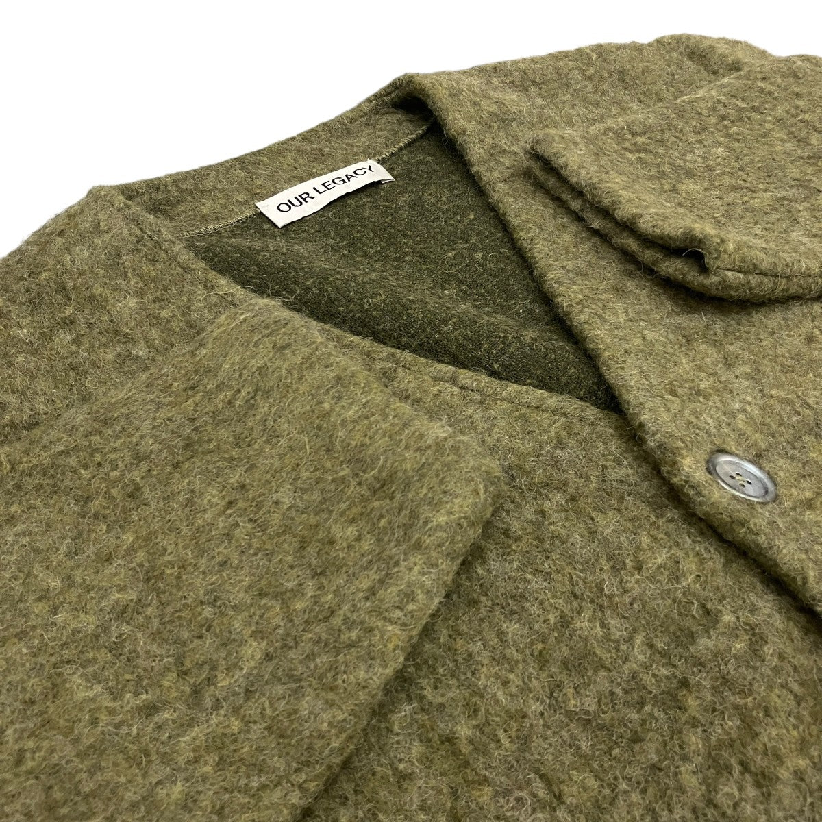 【Fresh Moss Tumble Wool】モヘヤカーディガンM4243CF