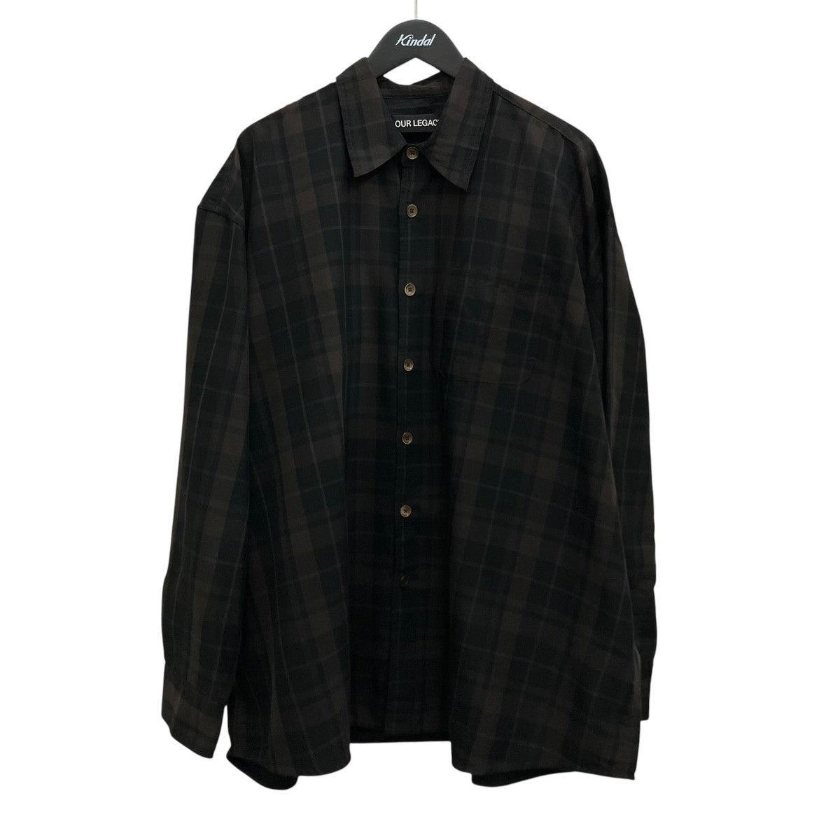 OUR LEGACY 【BORROWED SHIRT】チェックシャツM2252OB 古着・中古-1枚目のアイテム画像