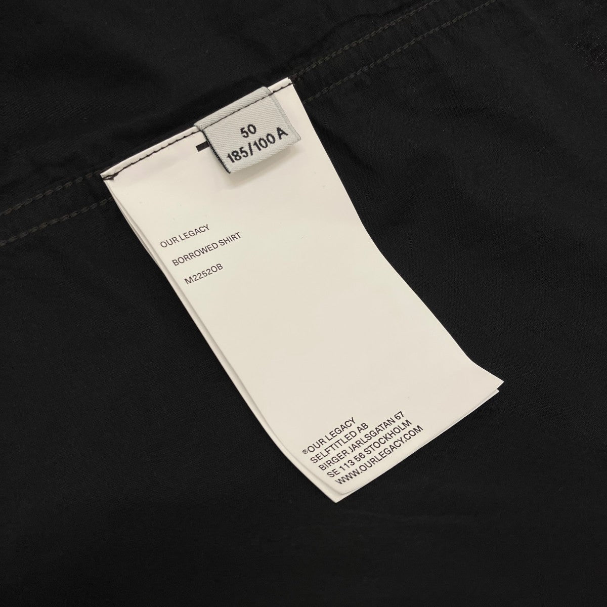 OUR LEGACY 【BORROWED SHIRT】チェックシャツM2252OB 古着・中古-6枚目のアイテム画像