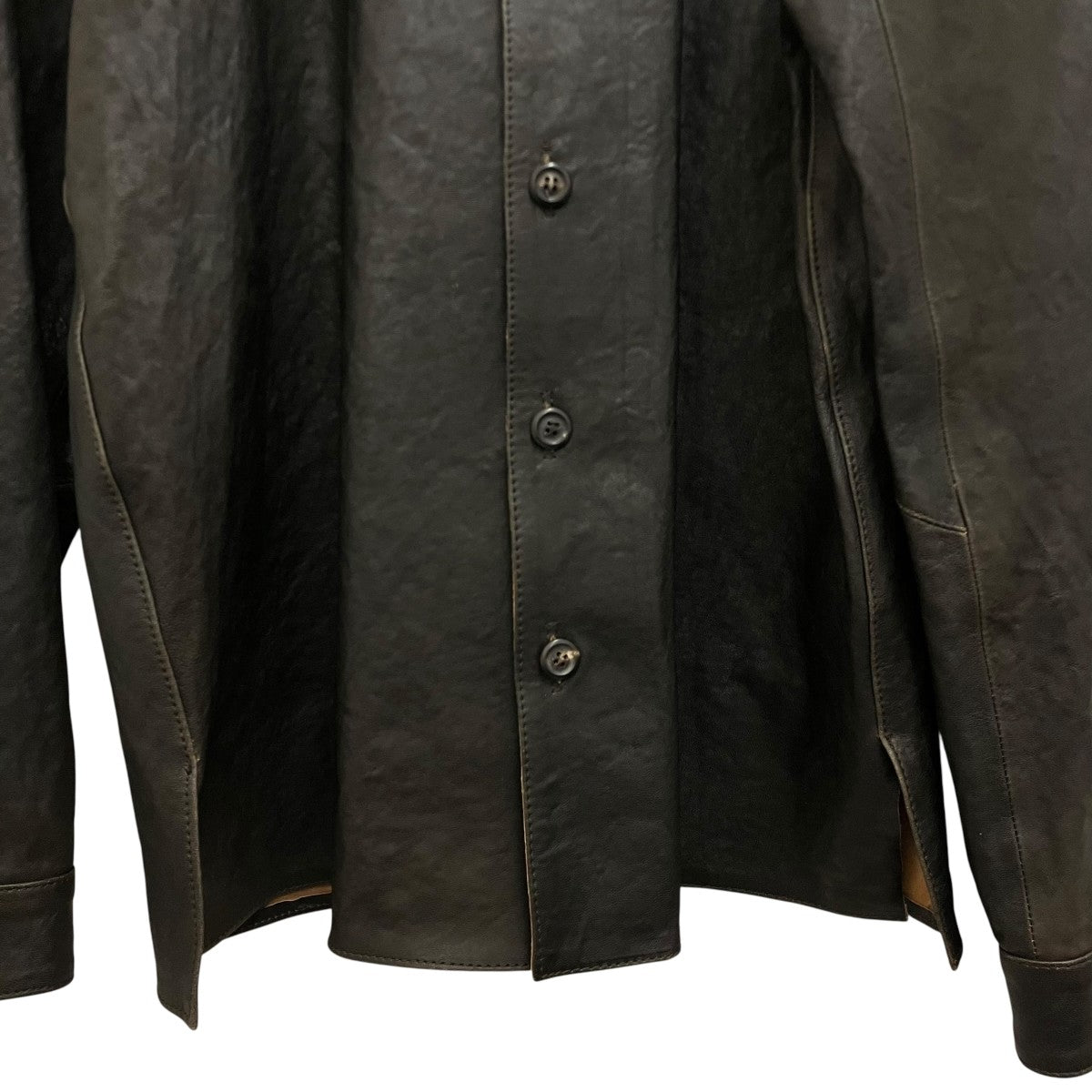 OUR LEGACY(アワーレガシー) 【WELDING SHIRT】レザーシャツM4249WW