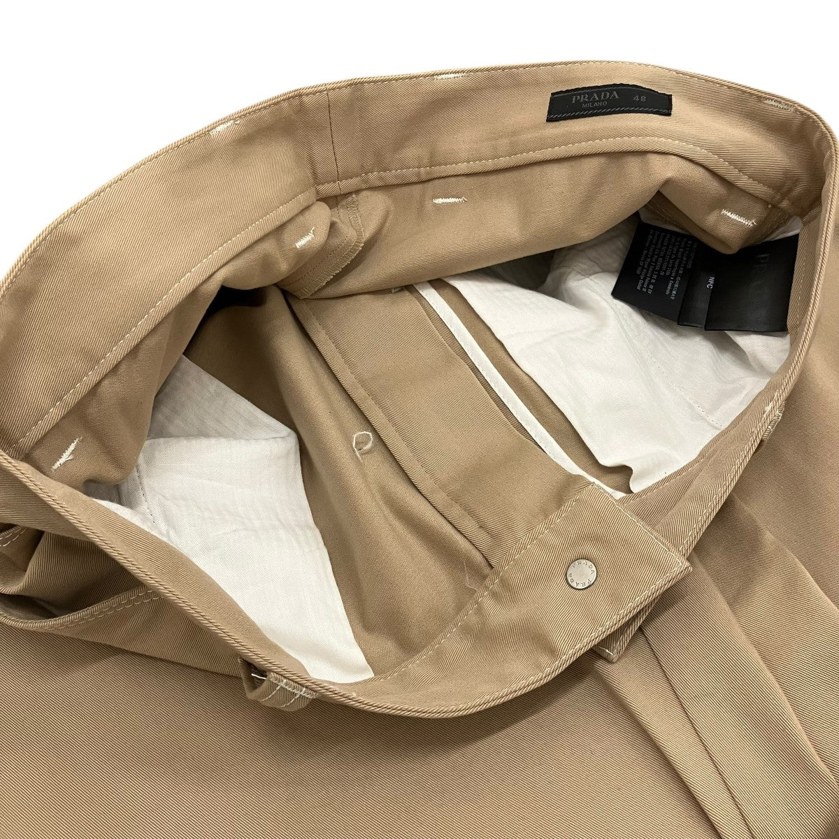 PRADA トライアングル ロゴ コットン ポリウレタン ペインター パンツSPH291 古着・中古-6枚目のアイテム画像