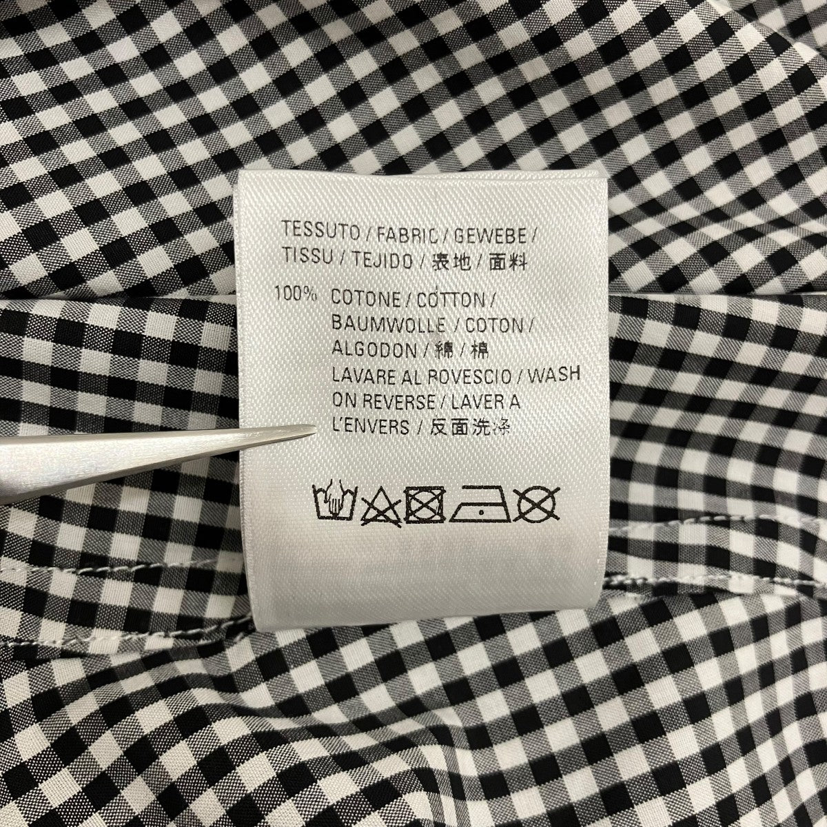 バックロゴチェックシャツ622050