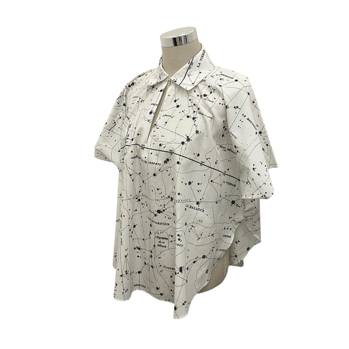 Christian Dior コットンゾディアック半袖ブラウス111B62A3747 古着・中古-1枚目のアイテム画像