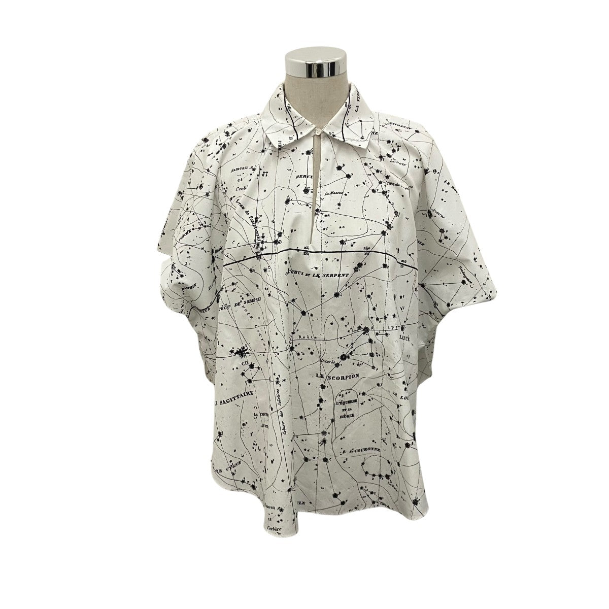 Christian Dior コットンゾディアック半袖ブラウス111B62A3747 古着・中古-2枚目のアイテム画像