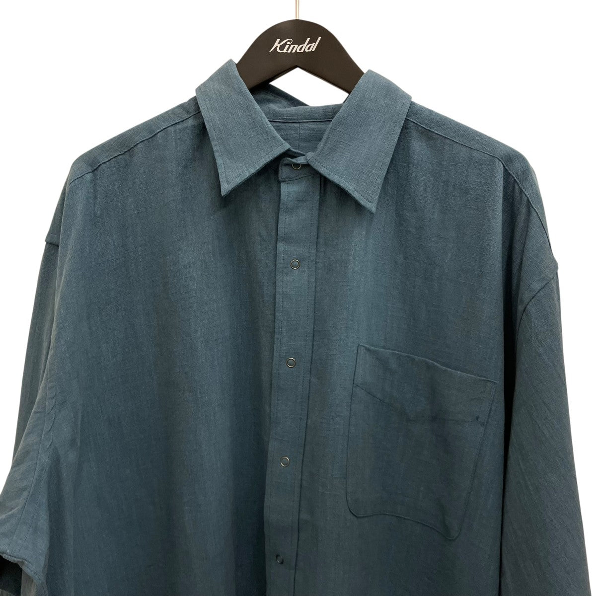 BURLAP OUTFITTER 【L S B．B SHIRT LINEN】リネンシャツ 古着・中古-3枚目のアイテム画像