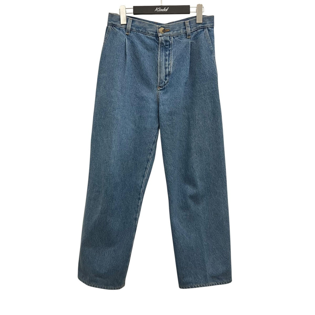 【DENIM PLEATED TROUSERS】デニムパンツ