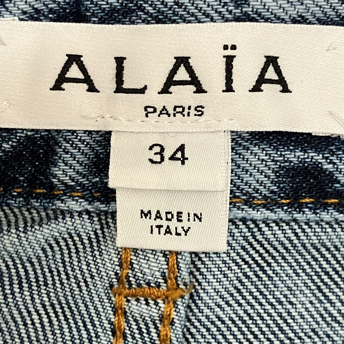 ALAIA ツイストデニムパンツAA9P1161T535A 古着・中古-6枚目のアイテム画像