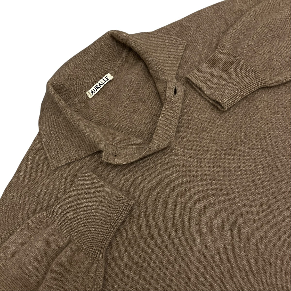 AURALEE 【BABY CASHMERE KNIT POLO】カシミヤニットポロA25AP15BC 古着・中古-5枚目のアイテム画像