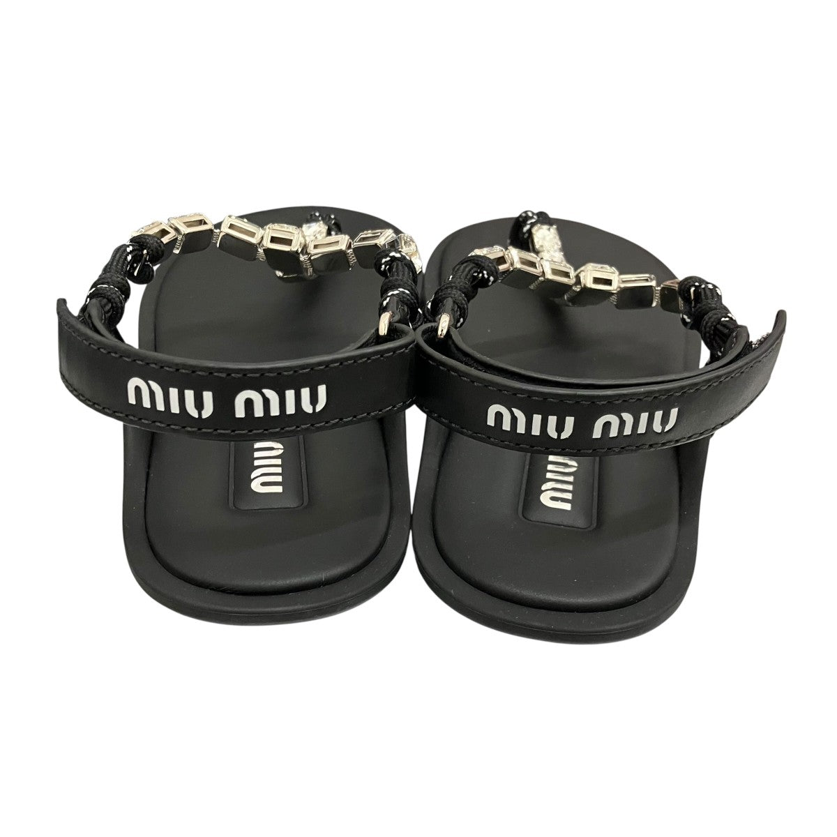 MIU MIU ビジュートングサンダル 古着・中古-3枚目のアイテム画像