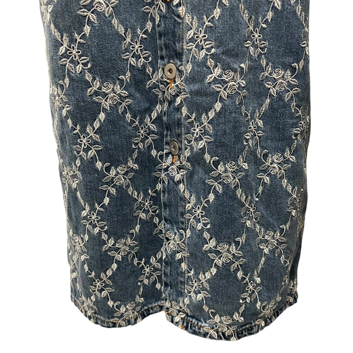 FETICO 【DENIM EMBROIDERED SLEEVELESS DRESS】デニムノースリーブワンピースFTC262-0820 古着・中古-5枚目のアイテム画像