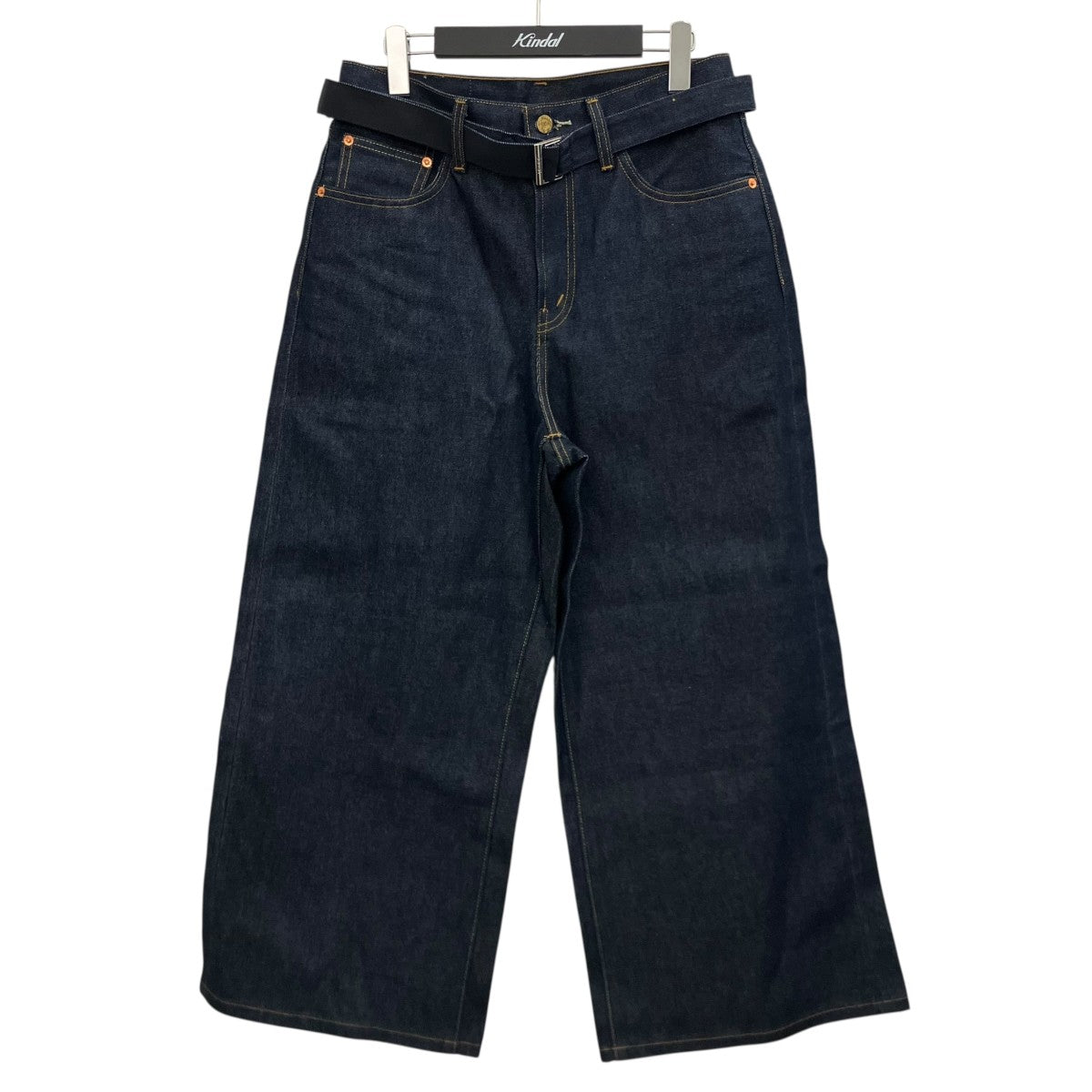 sacai×LEVI'S ベルテッドデニムパンツ25-0962S 25-0962S インディゴ