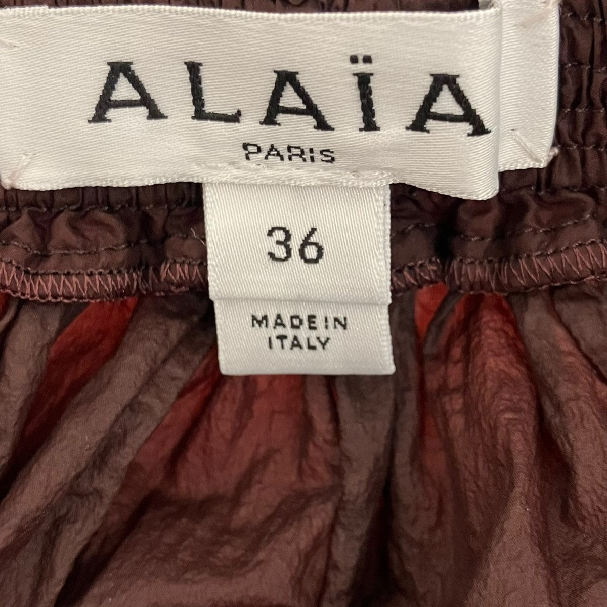 ALAIA 【SOFT NYLON BALLOON PANTS】ナイロンバルーンパンツAA9P1227X074B 古着・中古-6枚目のアイテム画像