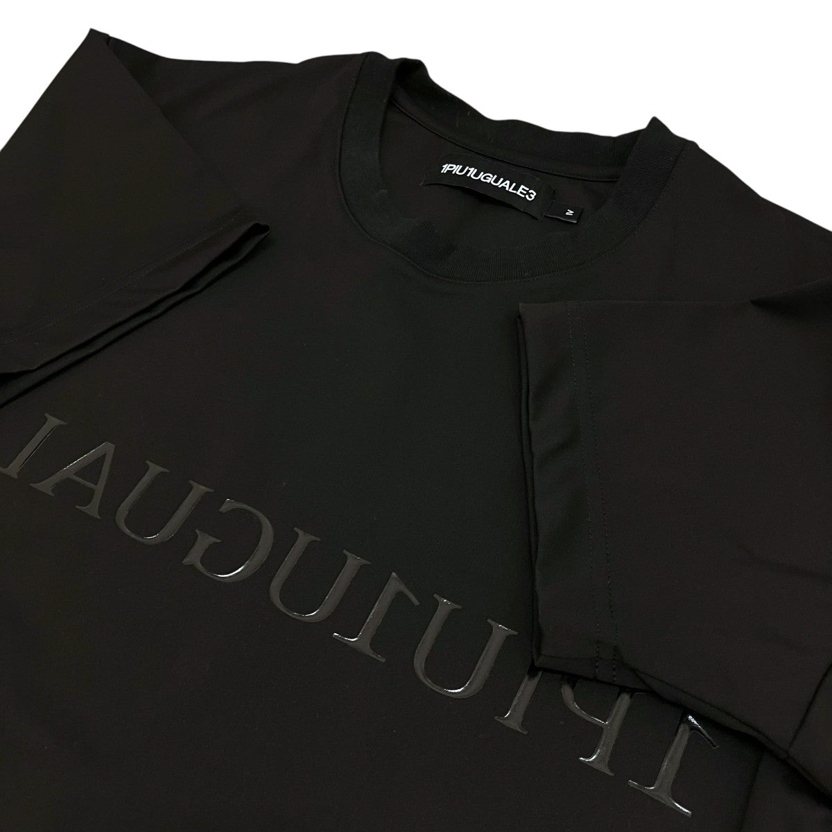 1piu1uguale3 SPORT×MIKURU ASAKURA 【HYBRID CREW MIRROR LOGO TEE SHIRT 】ロゴTシャツ 古着・中古-5枚目のアイテム画像