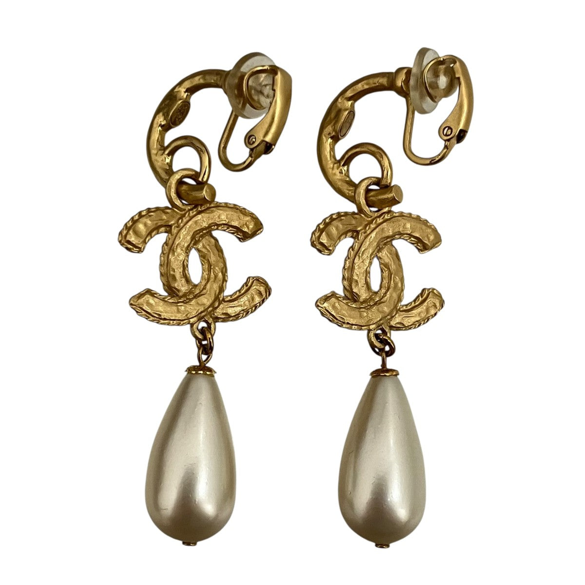 CHANEL ココマーク＆フェイクパールイヤリング 古着・中古-3枚目のアイテム画像