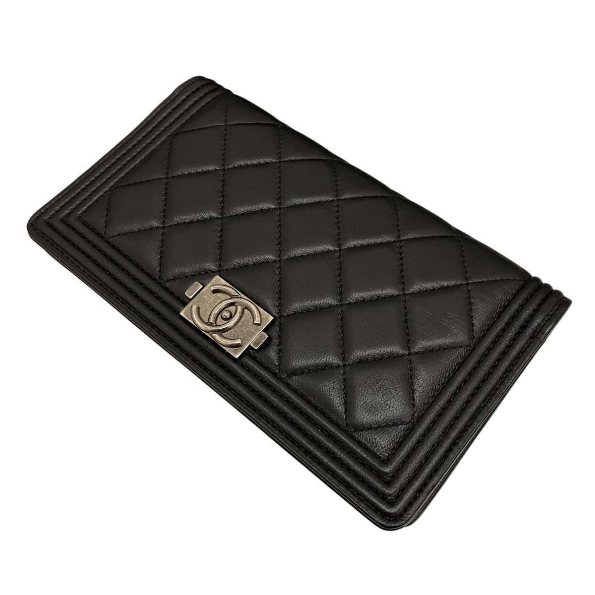 CHANEL ボーイシャネルロングウォレット 古着・中古-1枚目のアイテム画像