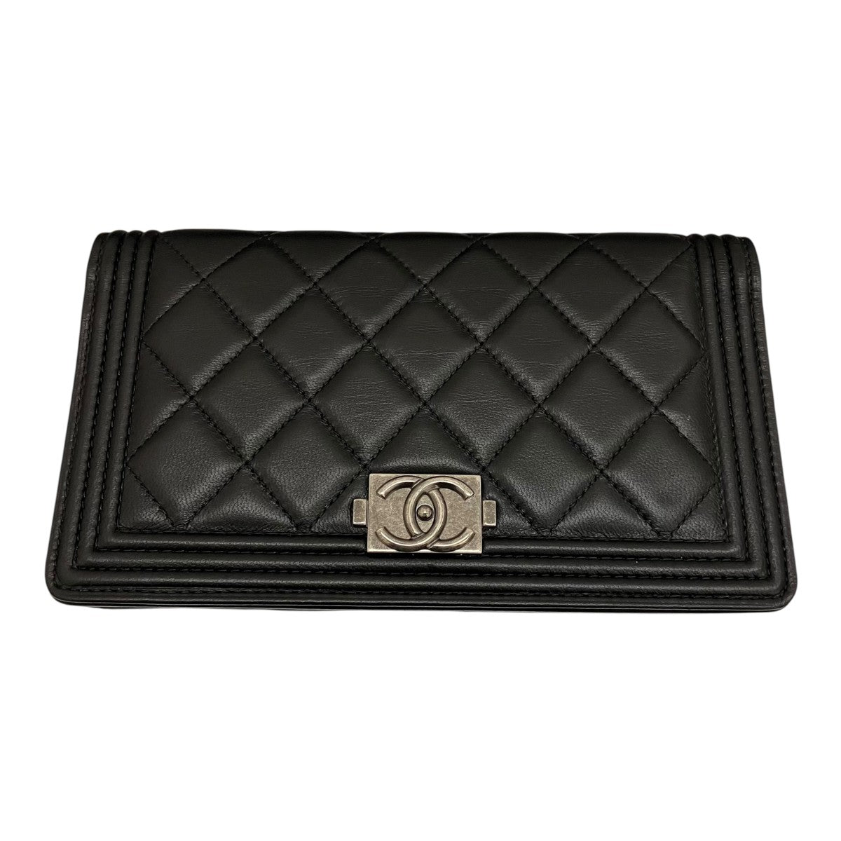 CHANEL ボーイシャネルロングウォレット 古着・中古-2枚目のアイテム画像