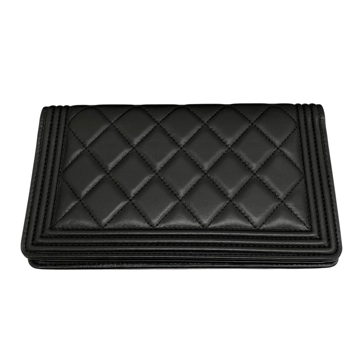 CHANEL ボーイシャネルロングウォレット 古着・中古-3枚目のアイテム画像