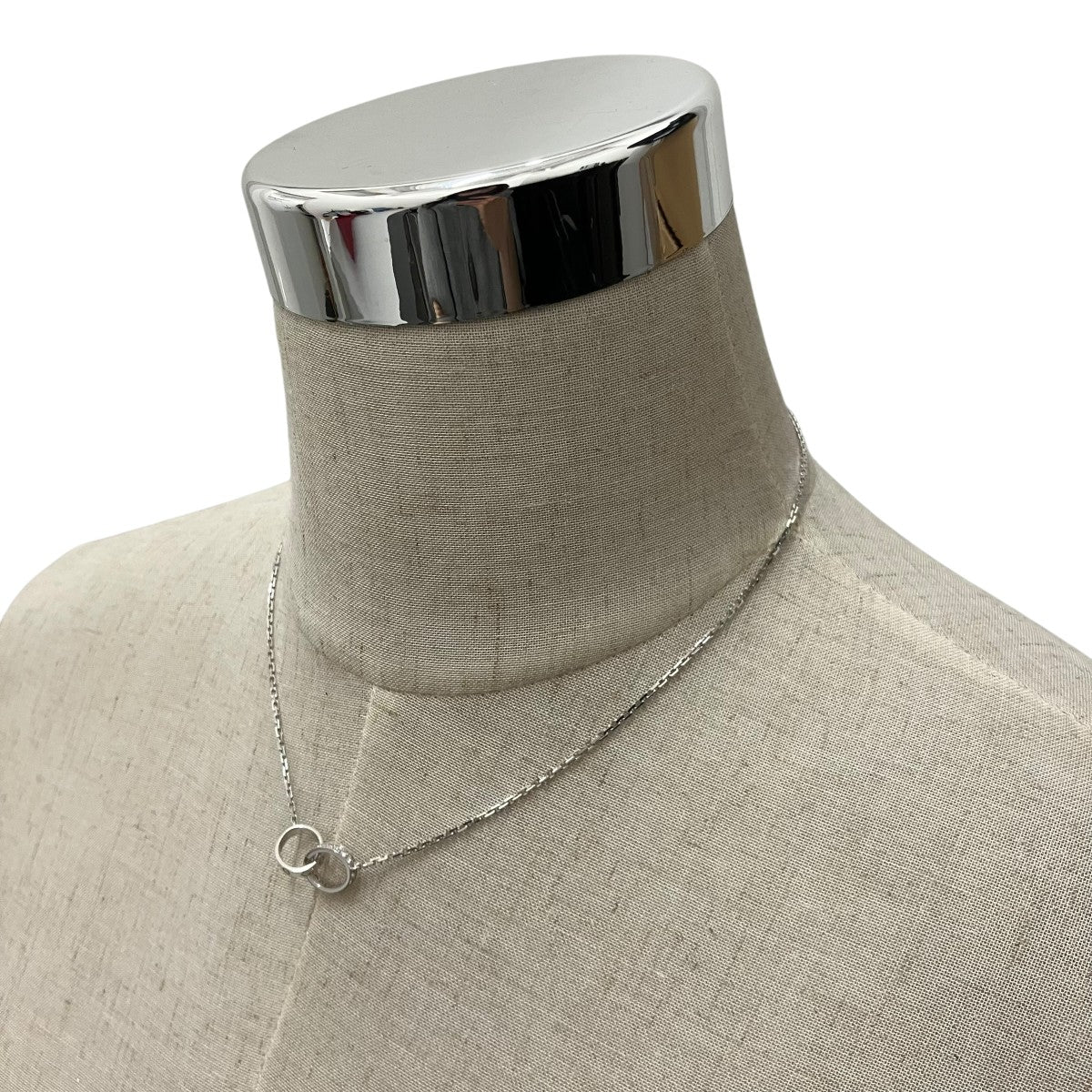 Cartier ダイヤ入りベビーラブネックレス 古着・中古-1枚目のアイテム画像