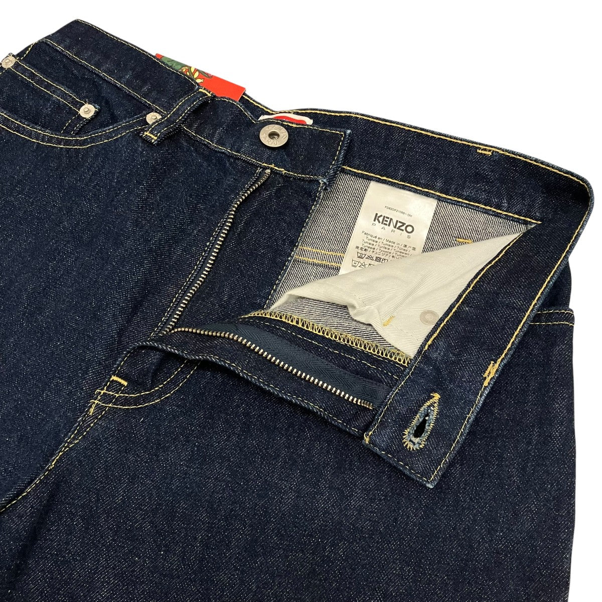 KENZO ストレートデニムパンツFD62DP2106B1 古着・中古-5枚目のアイテム画像