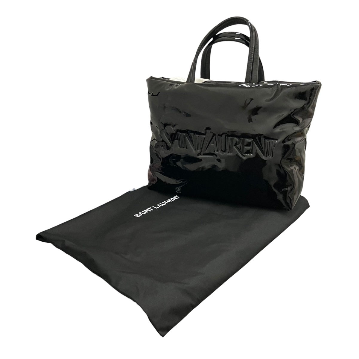 Saint Laurent Paris ロゴパテントマキシトートバッグ777487 古着・中古-8枚目のアイテム画像