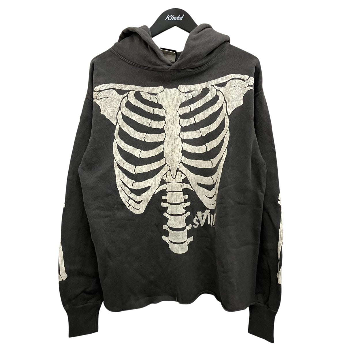 SAINT MICHAEL 【BONE HOODIE】ヴィンテージ加工パーカーSM-A22-0000-080 古着・中古-1枚目のアイテム画像