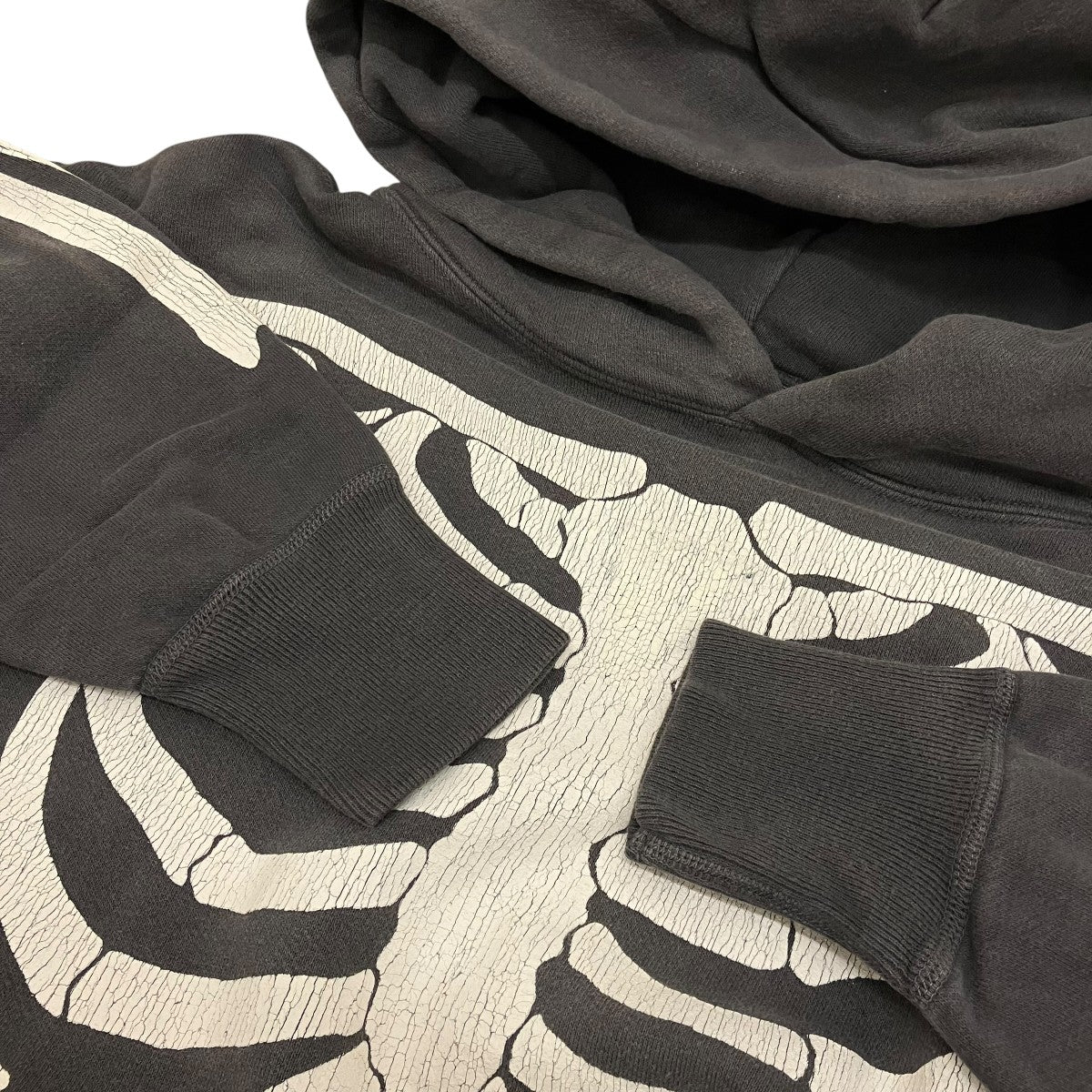 SAINT MICHAEL 【BONE HOODIE】ヴィンテージ加工パーカーSM-A22-0000-080 古着・中古-5枚目のアイテム画像
