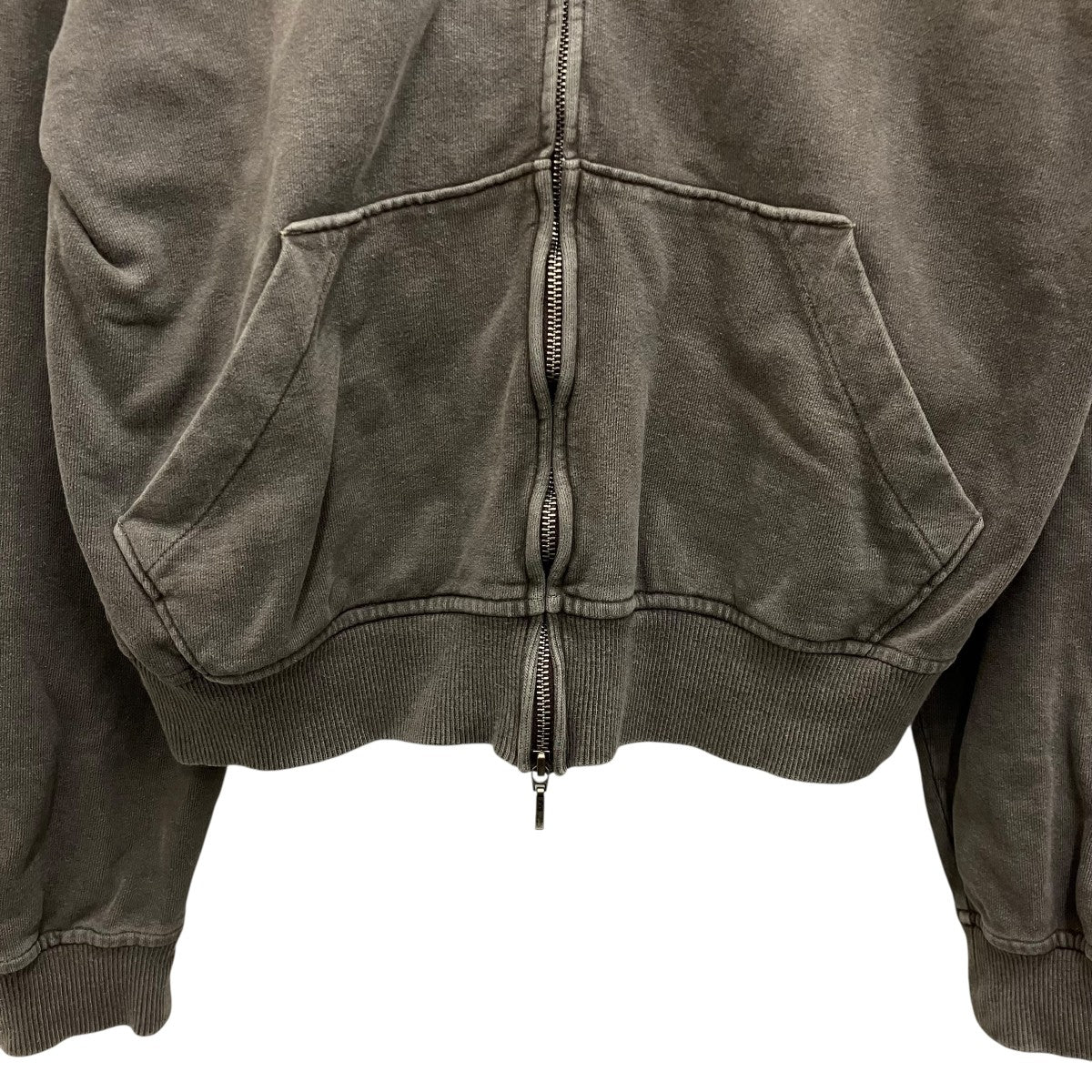 Omar Afridi 24AW【SHABBY FULL ZIPPED HOODIE】ジップパーカーOA-AW24-JER-101-02 古着・中古-4枚目のアイテム画像