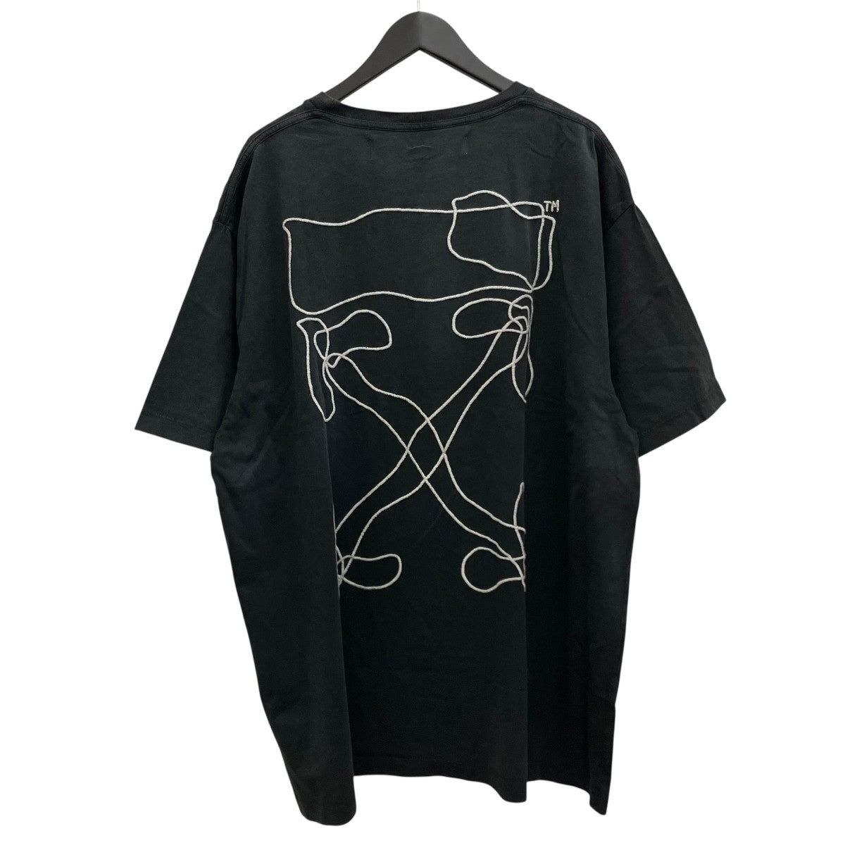 OFFWHITE 【ABSTRACT ARROWS OVER TEE】バックステッチTシャツOMAA038F19185011 古着・中古-2枚目のアイテム画像