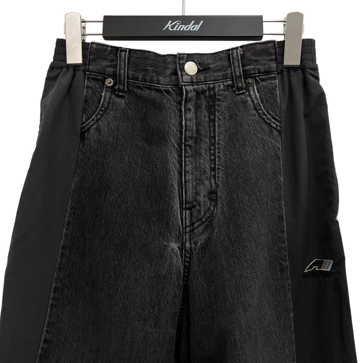 AMBUSH デニムドッキングトラックパンツ12114315 古着・中古-3枚目のアイテム画像