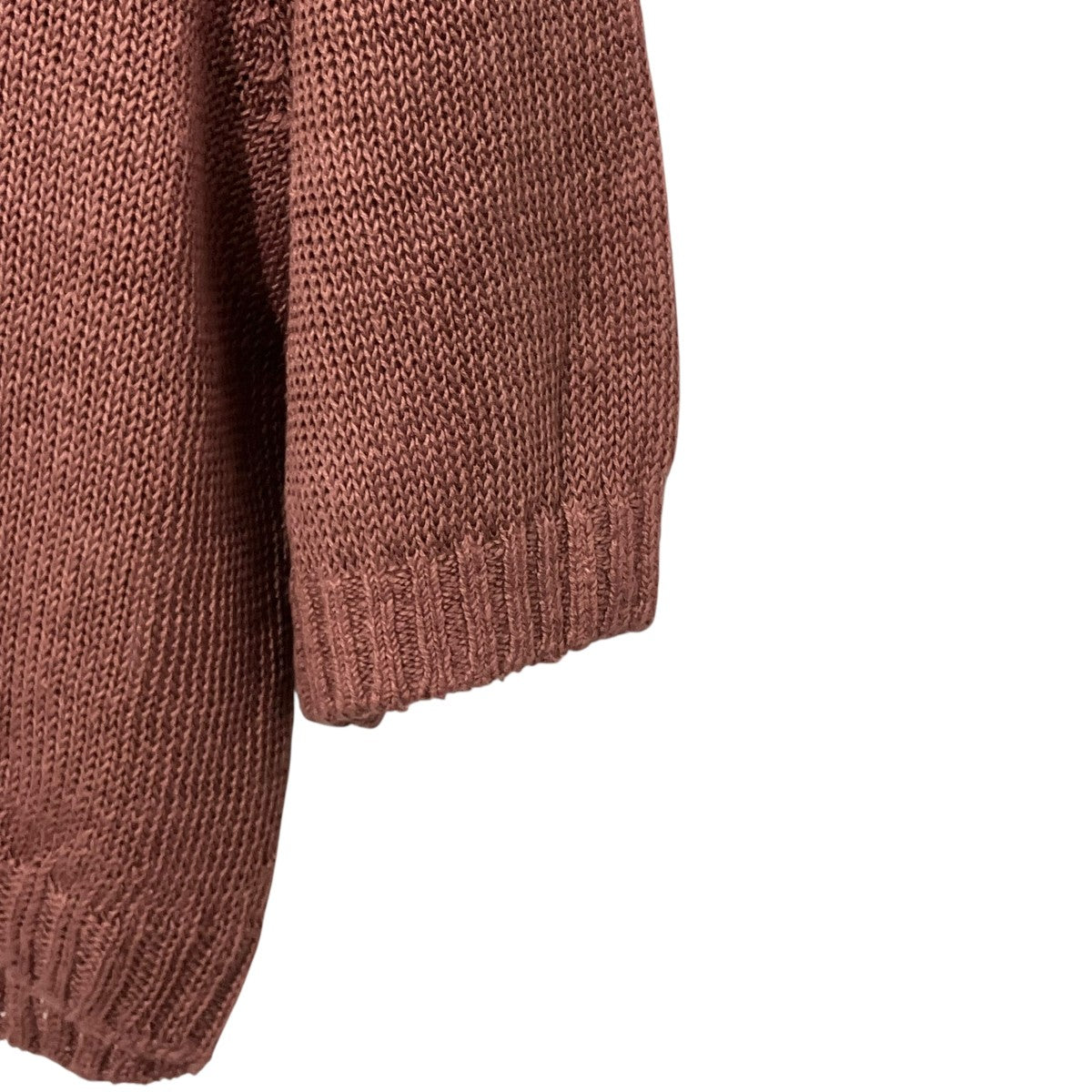 SARAHWEAR Linen Three-quarter Sleeves Sweaterプルオーバーニット 古着・中古-4枚目のアイテム画像