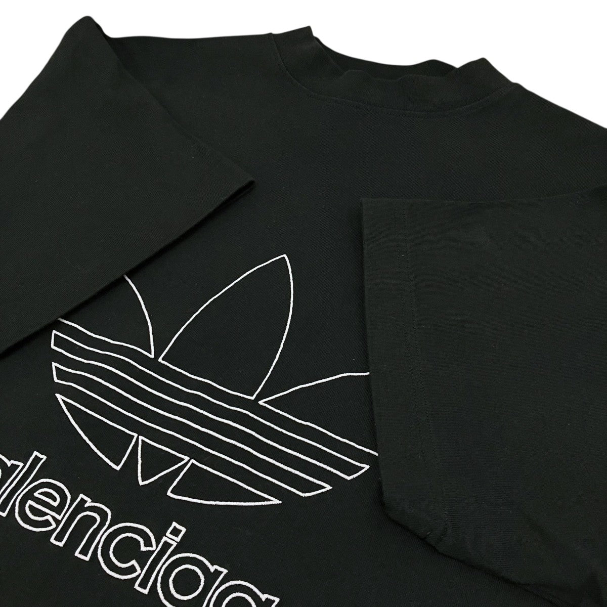 BALENCIAGA×adidas トレフォイル刺繍Tシャツ723976 古着・中古-5枚目のアイテム画像