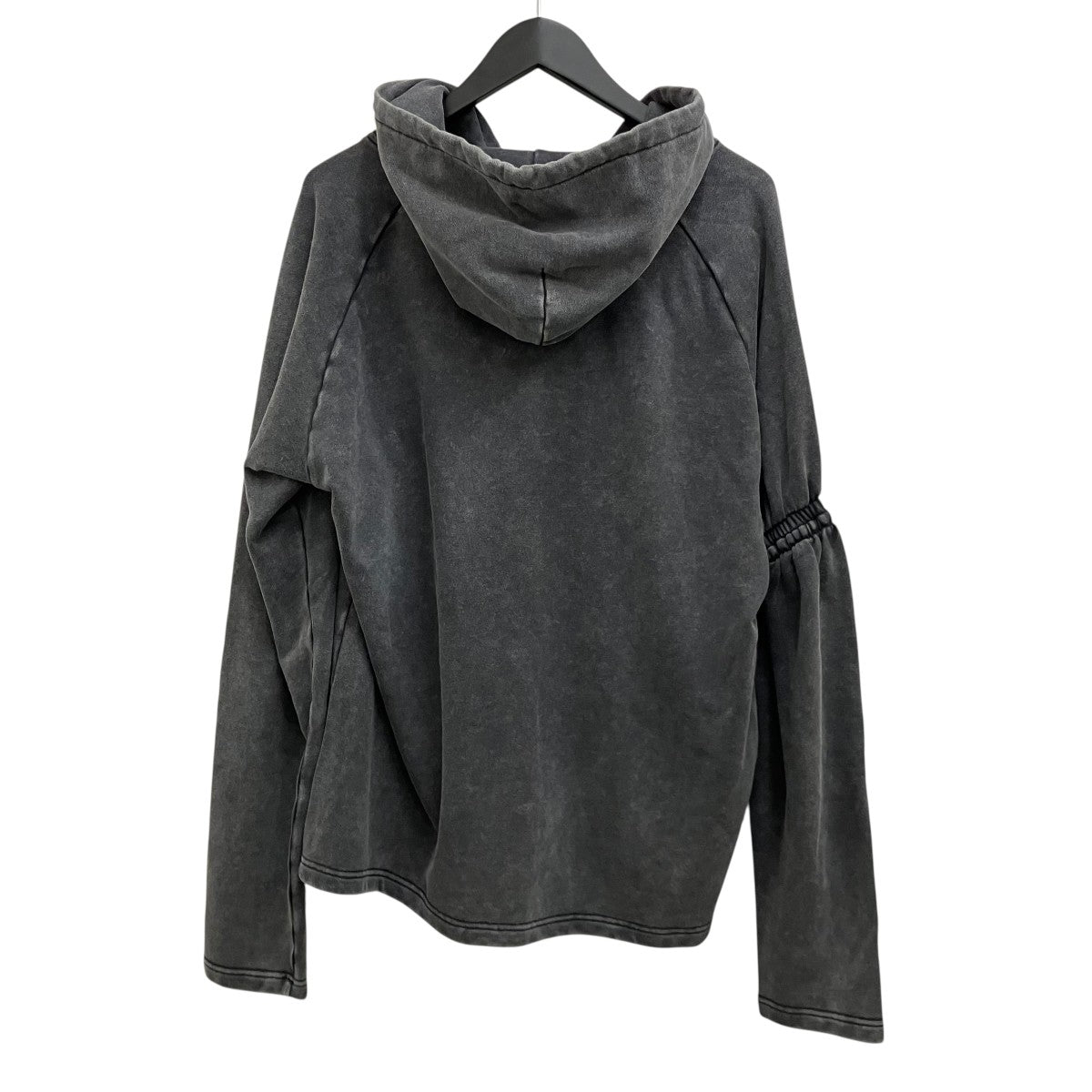 SYUMAN． 25SS【WAVE GATHER ACID HOODIE】ジップパーカー25ss-SY007 古着・中古-2枚目のアイテム画像