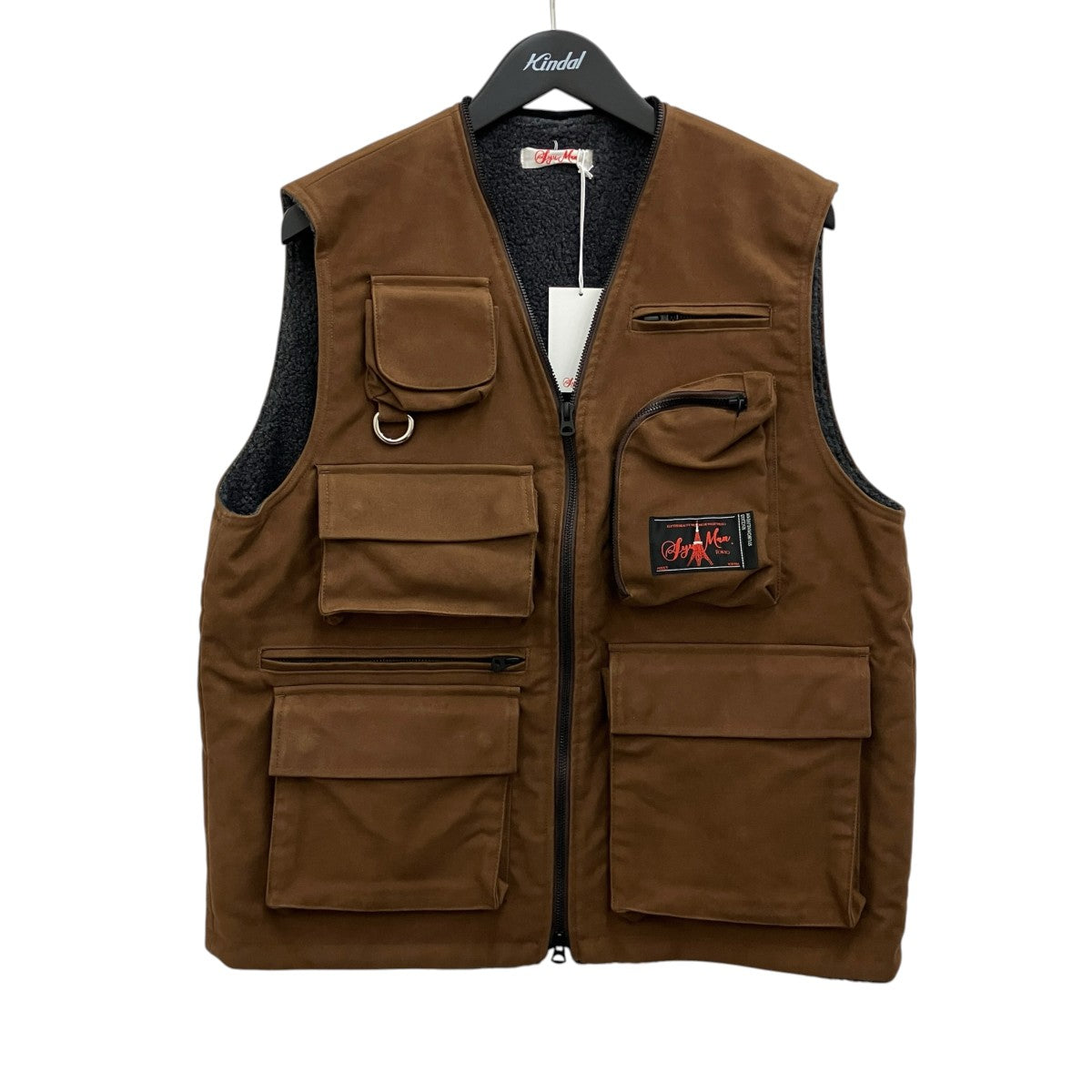 SYUMAN． 25AWモールスキン タクティカル リバーシブル ベスト25fw-SY010-A 古着・中古-1枚目のアイテム画像