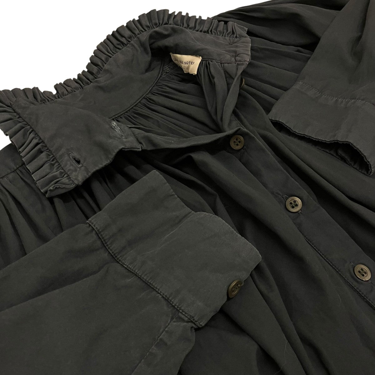 DRIES VAN NOTEN ギャザーワンピース71-06-44-06004 古着・中古-6枚目のアイテム画像