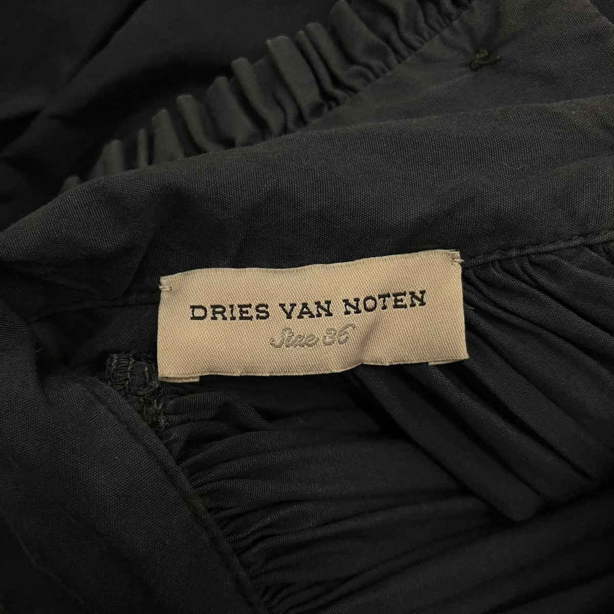 DRIES VAN NOTEN ギャザーワンピース71-06-44-06004 古着・中古-8枚目のアイテム画像