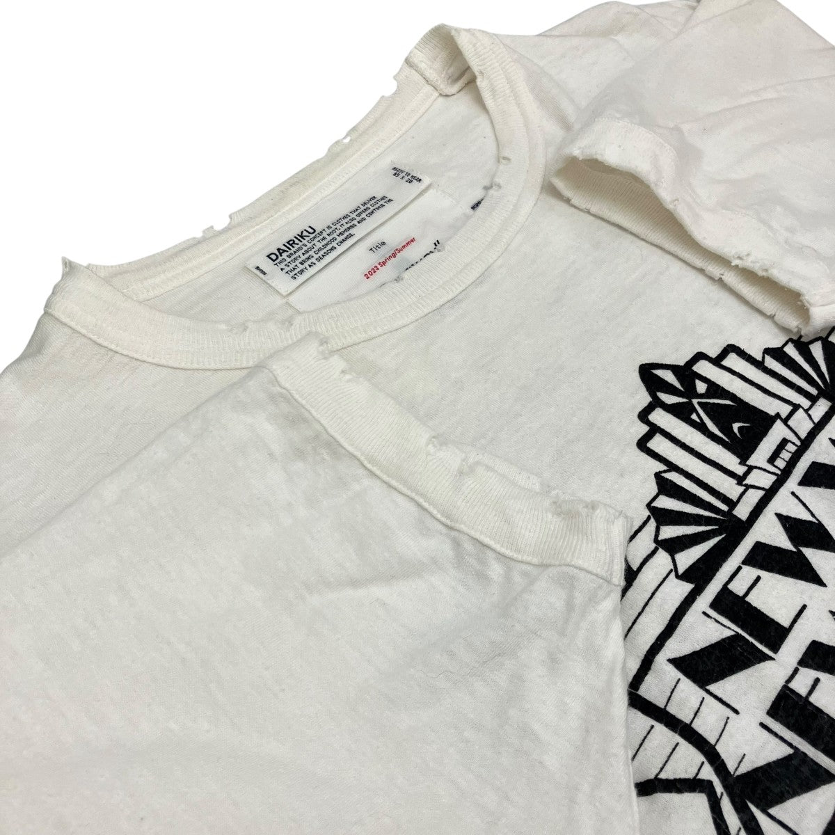 DAIRIKU 【NEW TRIM TEE】Tシャツ23SS C-4 古着・中古-5枚目のアイテム画像