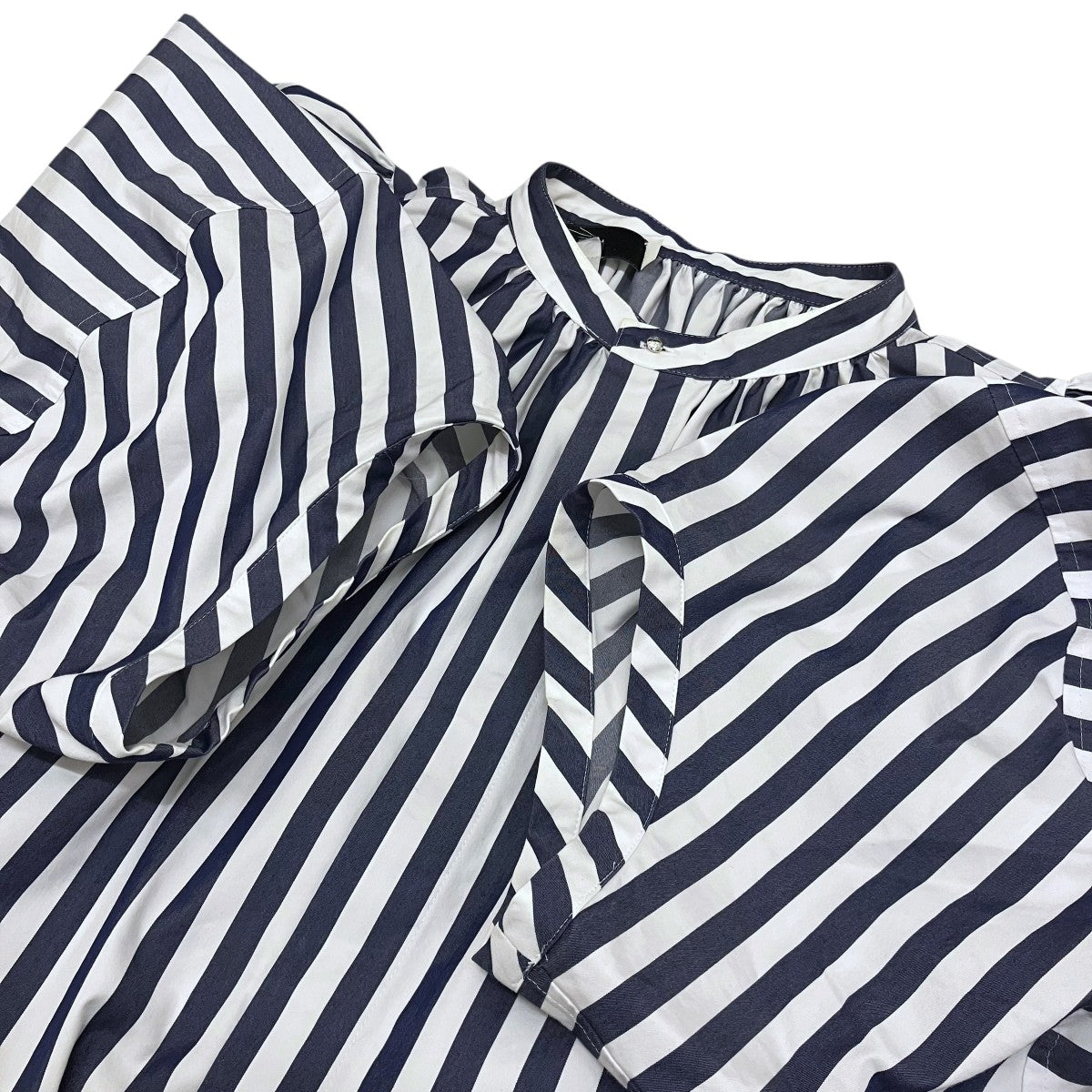 HYKE 【STRIPED BALLOON SLEEVE BLOUSE】ブラウス231-15190 008 古着・中古-6枚目のアイテム画像
