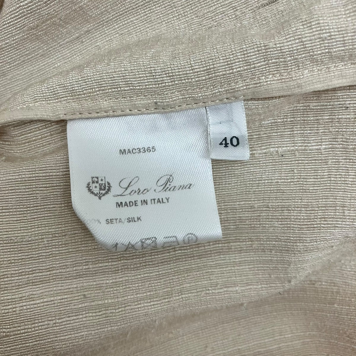 LORO PIANA(ロロ・ピアーナ) 【OLGA SILK SHIRT】シルクシャツFAM8909