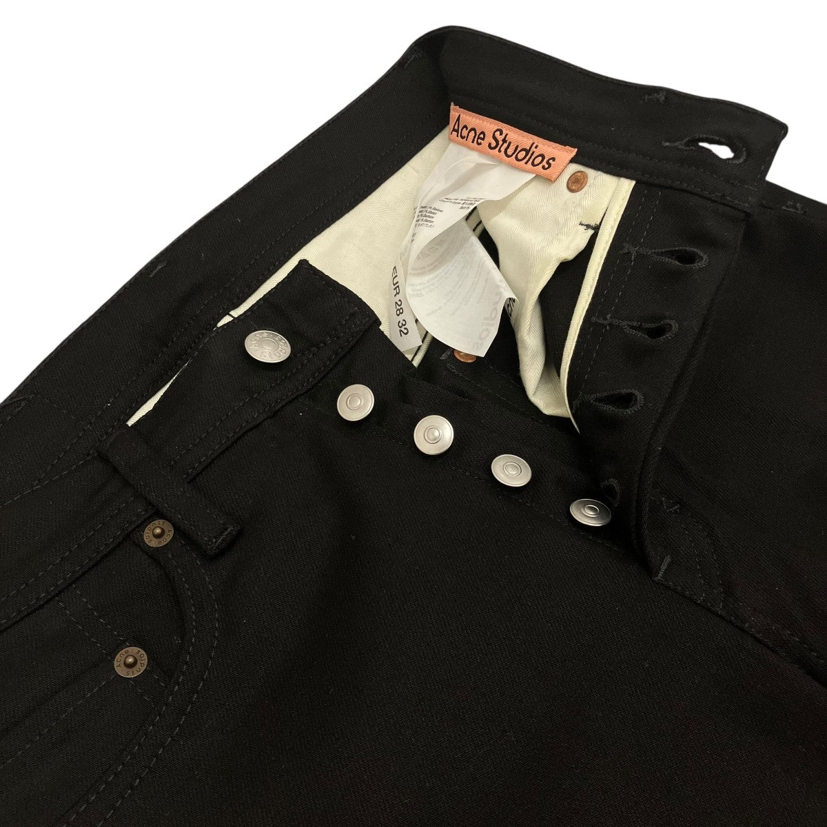 【RIVER STAY BLACK】ストレッチデニムパンツ