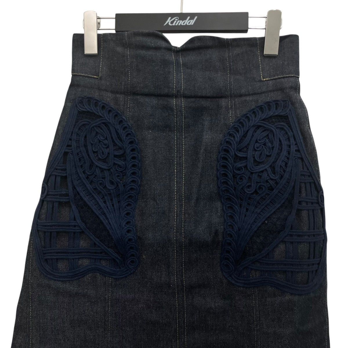mame kurogouchi 24AW【Cord Embroidery Detail Denim Skirt】コードエンブロイダリーデニムスカートMM24FW-SK092 古着・中古-3枚目のアイテム画像