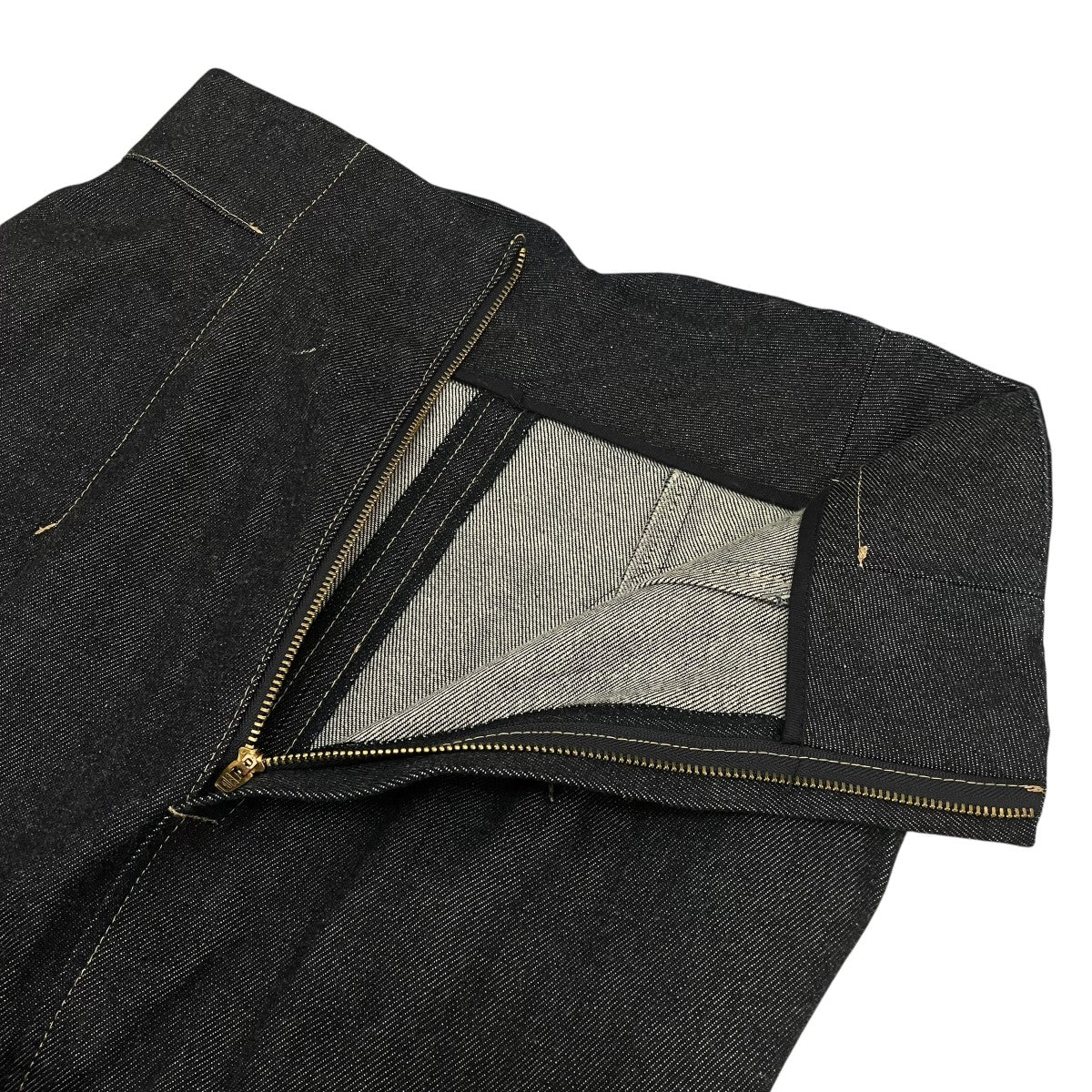 mame kurogouchi 24AW【Cord Embroidery Detail Denim Skirt】コードエンブロイダリーデニムスカートMM24FW-SK092 古着・中古-5枚目のアイテム画像