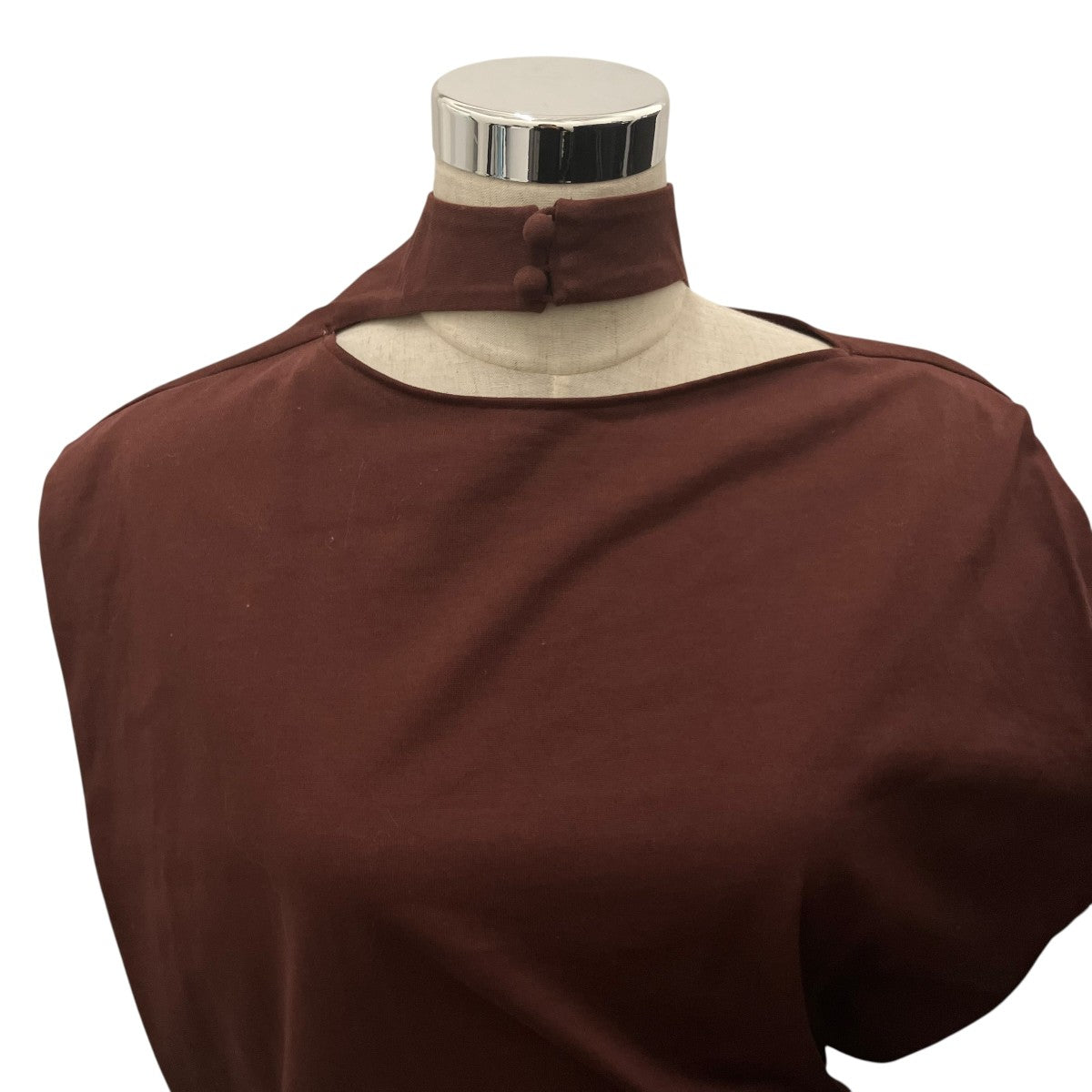 mame kurogouchi(マメクロゴウチ) 25AW【Cotton Jersey Asymmetry Top