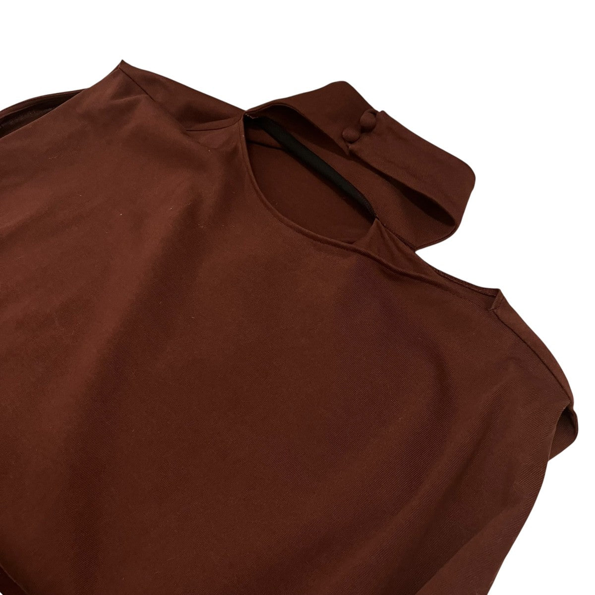 mame kurogouchi(マメクロゴウチ) 25AW【Cotton Jersey Asymmetry Top