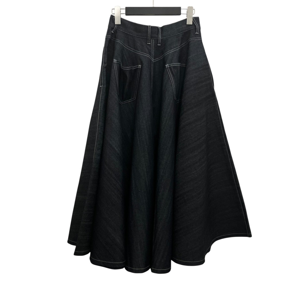 【foufou】スーパーフレアデニムスカート/ブラック M(1) SKIRT】スーパーフレアデニム DENIM FLARE 【SUPER foufou(フーフー) スカート